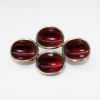 Picture of Vintage Mid Century Ivar T. Holth, Norway Sterling Silver & Red Guilloche Enamel Brooch