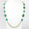 Picture of Vintage 1960's Mod Miriam Haskell Green & Blue Plique-à-Jour Necklace 