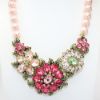 Picture of Retired Heidi Daus 'Glorious Garden' Statement Necklace in Pink