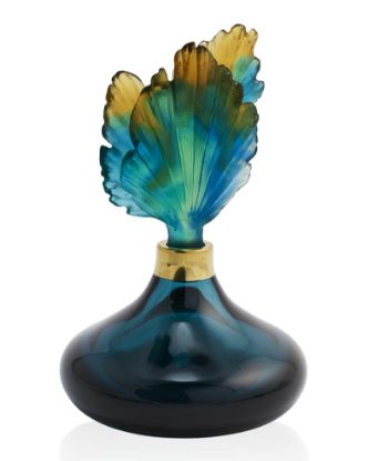 Picture of Daum Fleur De Paon Peacock Feather Perfume Bottle