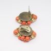 Picture of Vintage Hattie Carnegie Faux Coral Cameo Beaded Necklace & Earring Set