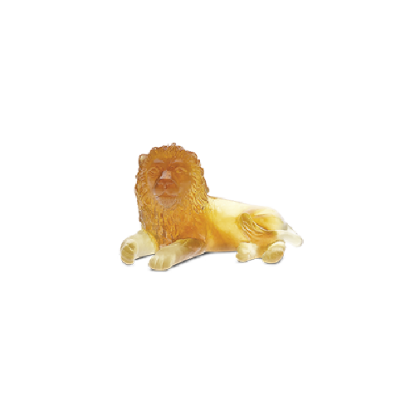 Picture of Daum Small Amber Lion