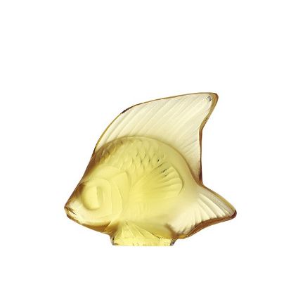 Picture of Lalique Yellow Gold Fish Figurine