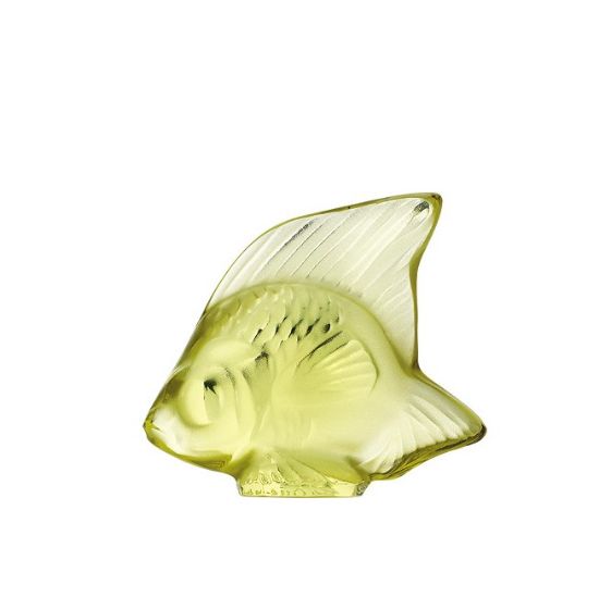 Picture of Lalique Fish Yellow Sun Figurine