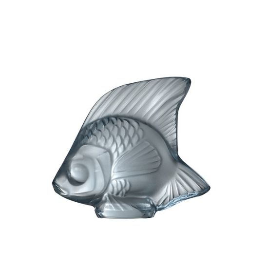 Picture of Lalique Fish Persepolis Blue.