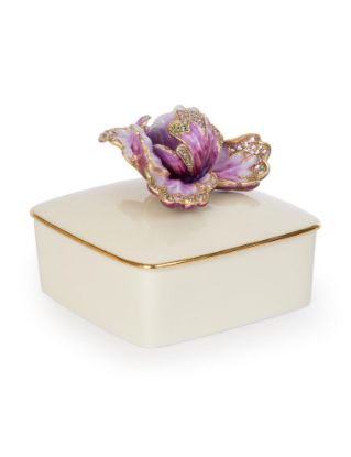 Picture of Jay Strongwater Bailey Tulip Porcelain Box In Flora