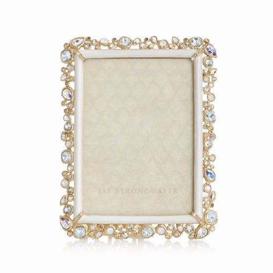 Picture of Jay Strongwater Leslie  Bejeweled Frame In Opal.