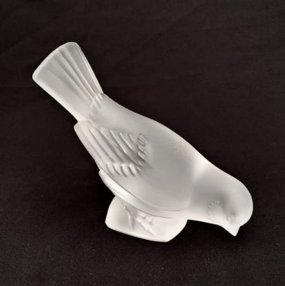 Picture of Lalique ,Pair Of Sparrows. One With Neck Turned To Back And One With Head Down.