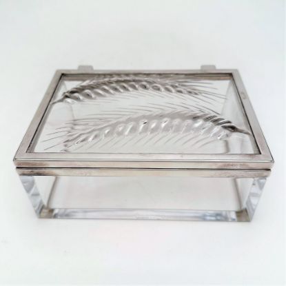 Picture of Lalique Epis Dresser Box With Silverplated Hardware