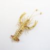 Picture of 14k Two-Tone Gold Ruby & Diamond Figural Lobster/Shrimp Brooch