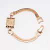 Picture of 14k Rose Gold Faux Watch Bracelet with Diamond & Ruby Accents