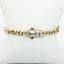Picture of 14k Two-Tone Gold & Diamond Curb Chain Bracelet with Pavé Set Diamond Clasp