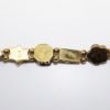 Picture of Vintage Mid Century 14k Yellow Gold, Gemstone & Enameled Slide Charm Bracelet