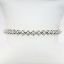 Picture of 14k White Gold & Diamond Quatrefoil Shaped Link Tennis Bracelet