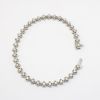 Picture of 14k White Gold & Diamond Quatrefoil Shaped Link Tennis Bracelet