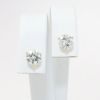 Picture of 14k Yellow Gold & Round Brilliant Cut Diamond Solitaire Stud Earrings