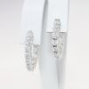 Picture of 14k White Gold & Diamond Hoop Earrings