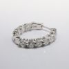 Picture of 14k White Gold & Diamond Hoop Earrings