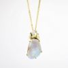 Picture of 18k Yellow Necklace with Gold, Boulder Opal & Diamond Penndant