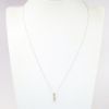 Picture of 18k White Gold Necklace with Two-Tone Gold & Diamond Pendant