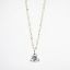 Picture of 18k White Gold Necklace with Diamond Solitaire Pendant