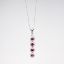 Picture of 14k White Gold Necklace with Ruby & Diamond Pendant
