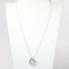 Picture of 14k White Gold Necklace with Stackable White Gold & Diamond Triple Heart Pendant