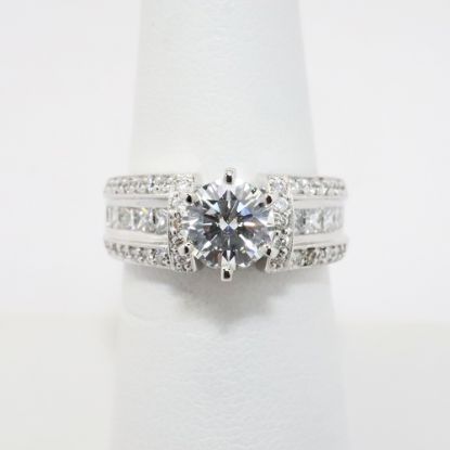 Picture of 14k White Gold & Diamond Engagement Ring