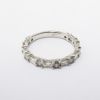 Picture of 18k White Gold Wedding Band with Alternating Round & Baguette Cut Diamonds