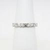 Picture of 18k White Gold Wedding Band with Alternating Round & Baguette Cut Diamonds