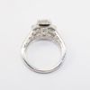 Picture of 14k White Gold & GIA Certified 2.01ct Diamond Solitaire Engagement Ring with Octagonal Diamond Halo