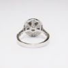 Picture of 14k White Gold & 1.17ct Diamond Solitaire Engagement Ring with Terraced Diamond Halos