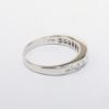 Picture of 14k White Gold Wedding Band with Channel Set Square Cut Diamonds