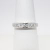 Picture of 14k White Gold Wedding Band with Channel Set Square Cut Diamonds