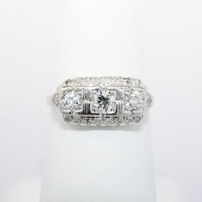 Picture of Antique Art Deco Era Iridium Platinum & Diamond Ring