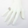 Picture of Vintage 1940's 14k White Gold & Transitional & Round Brilliant Cut Diamond Statement Ring