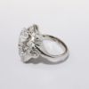 Picture of Vintage 1940's 14k White Gold & Transitional & Round Brilliant Cut Diamond Statement Ring