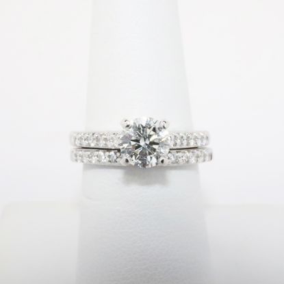 Picture of 14k White Gold & Diamond Bridal Ring Set