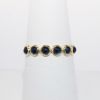 Picture of 18k Yellow Gold & Blue Sapphire Cabochons Stackable Ring 