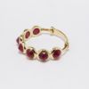 Picture of 18k Yellow Gold & Dome Cut Ruby Stackable Ring 