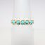 Picture of 18k Yellow Gold & Turquoise Cabochons Stackable Ring 