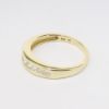 Picture of 14k Yellow Gold & Channel Set, Square Cut Diamond Wedding Band