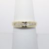 Picture of 14k Yellow Gold & Channel Set, Square Cut Diamond Wedding Band