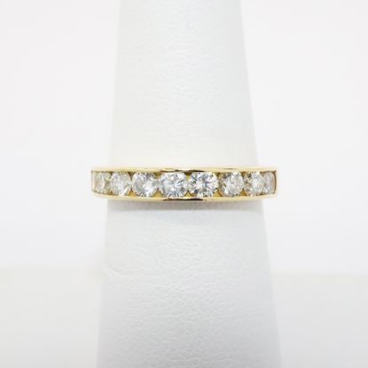 Picture of 14k Yellow Gold & Channel Set Diamond Wedding Band