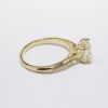 Picture of 14k Yellow Gold & Diamond Solitaire Engagement Ring with Diamond Accented Band