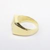 Picture of Men's 14k Yellow Gold, Square Brilliant & Baguette Cut Diamond Ring