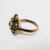 Picture of Antique 14k Yellow Gold, Garnet & Seed Pearl Victorian Revival Ring by Binder Brothers