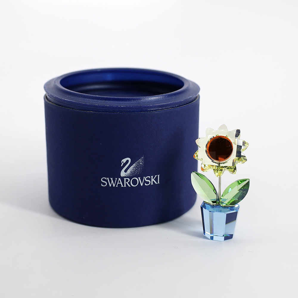 SWAROVSKI Happy Flowers 2点セット フラワー ヒマワリ SWAROVSKI