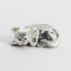 Picture of Christofle 'Lumiere d'Argent' Collection Cat and Two Kittens Silver Plated Figurines