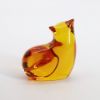 Picture of Baccarat Crystal Amber Seated Cat Paperweight/Figurine